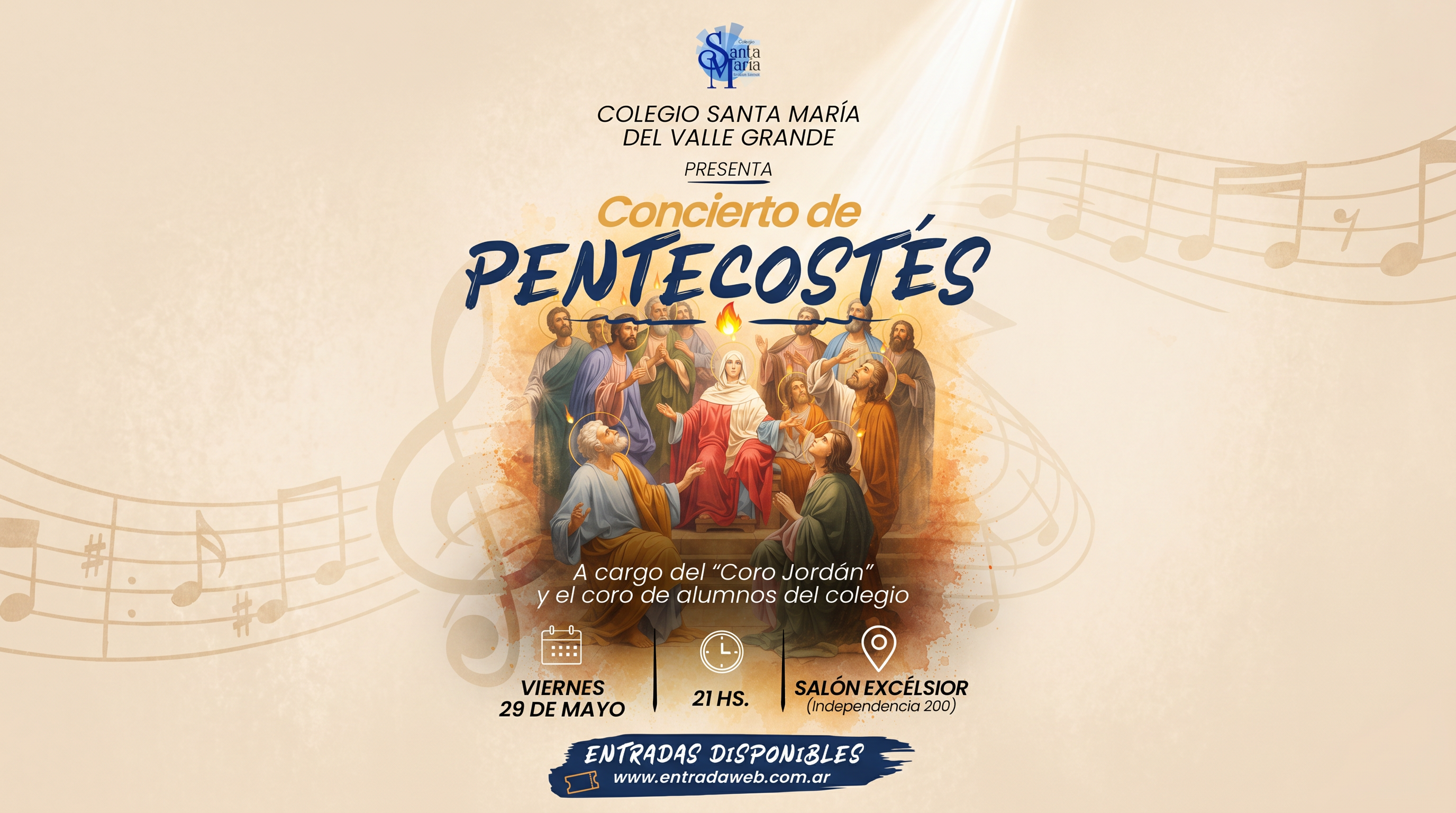 Flyer Concierto de Pentecostés
